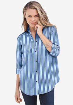 Plus Size Poplin Shirts