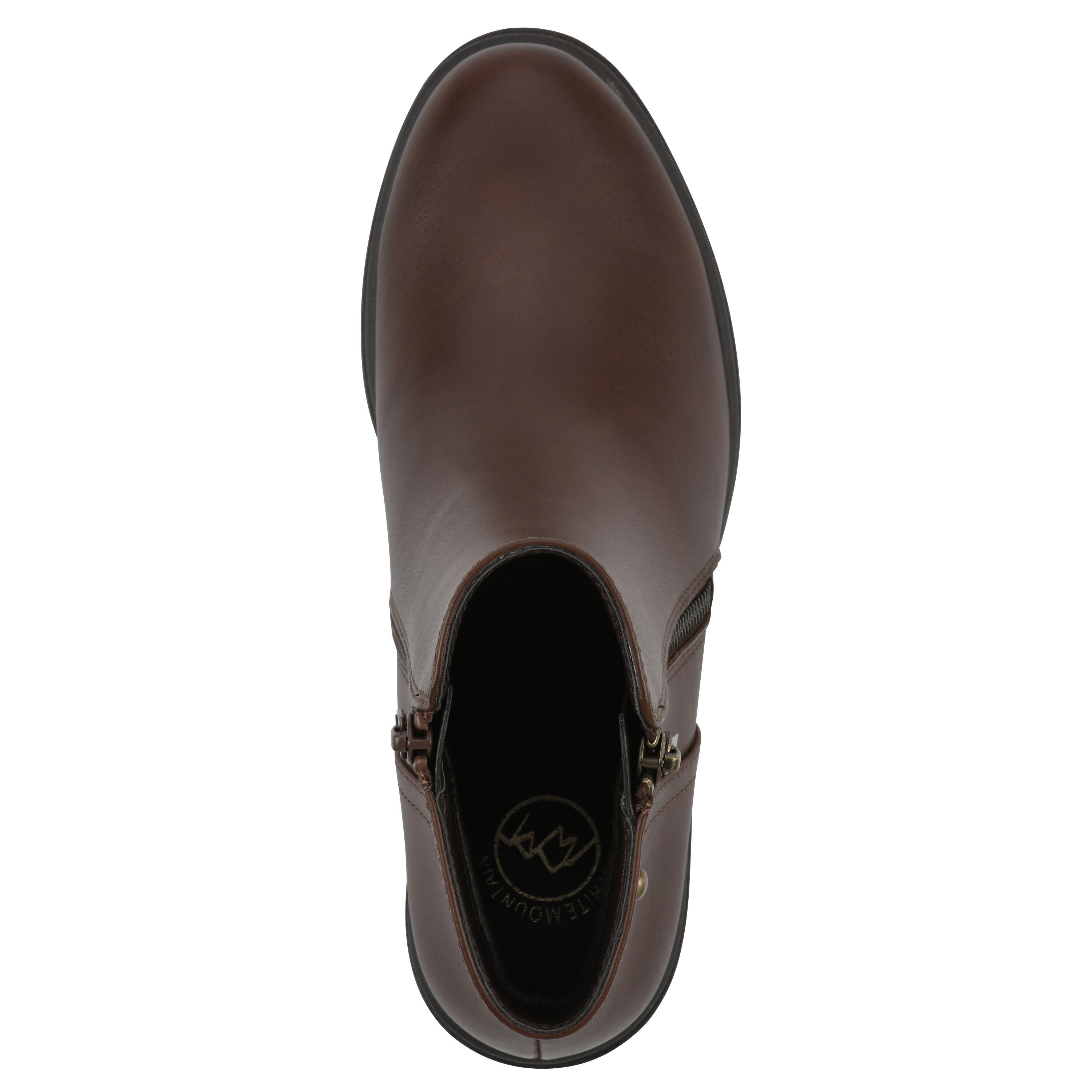 Tahj Lug Sole Bootie, MOCHA FAUX LEATHER, alternate image number 4