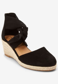 Open Toe Espadrille Wedges
