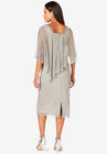 Embellished Capelet Dress, , on-hover image number null