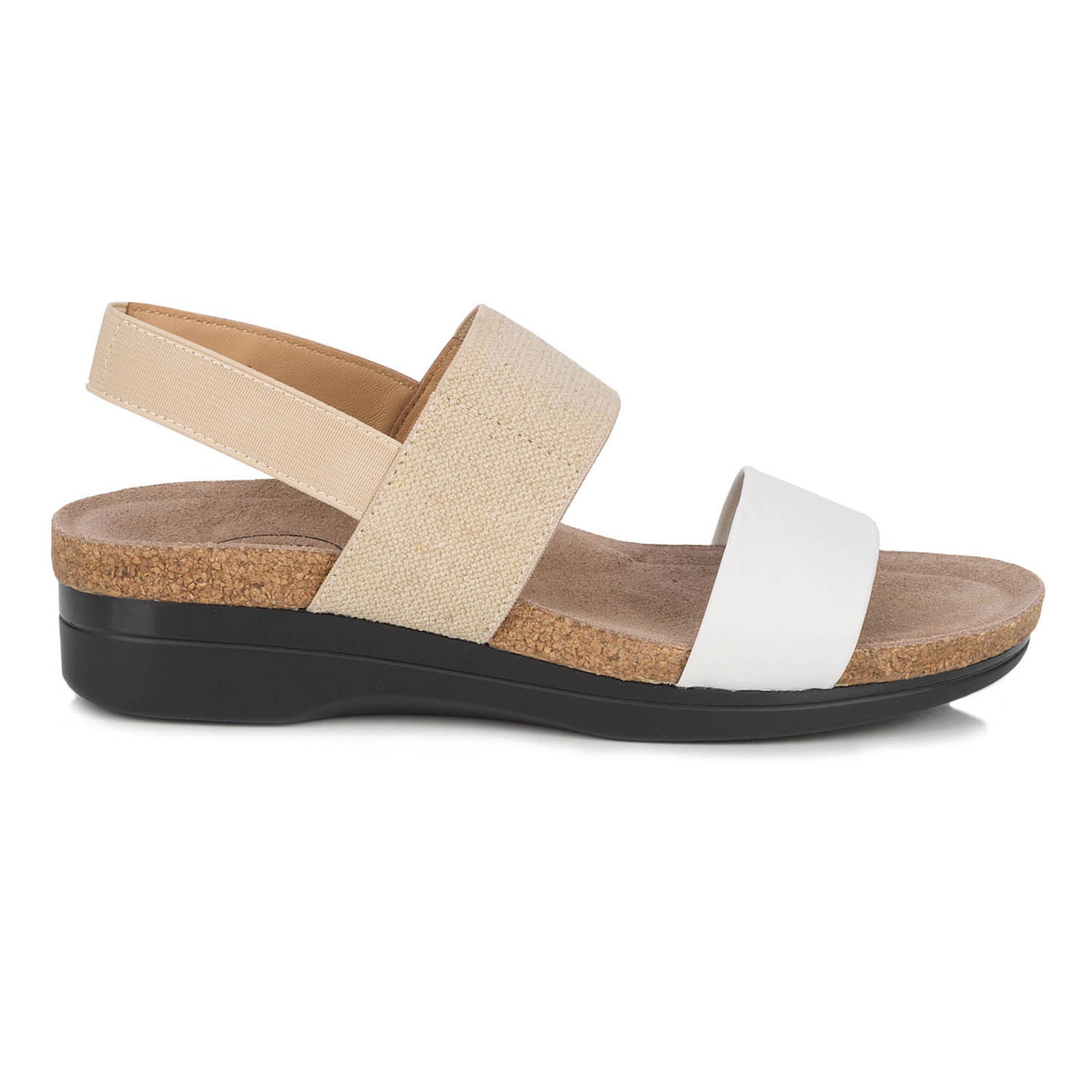 Maeve Stretch Strap Sandal, NATURAL WHITE, alternate image number 2