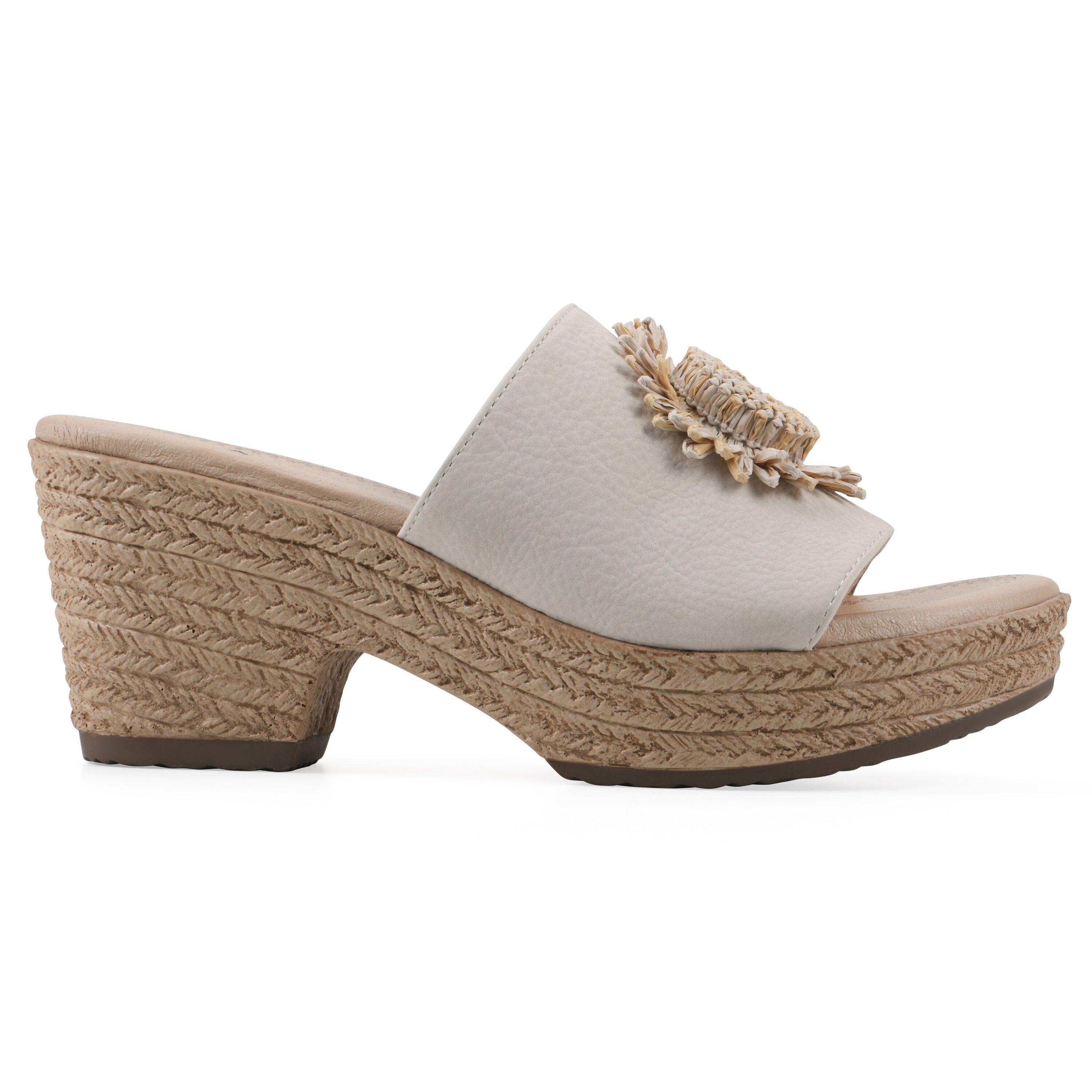 Birkley Wedge Sandal, OFF WHITE NUBUCK, alternate image number 2