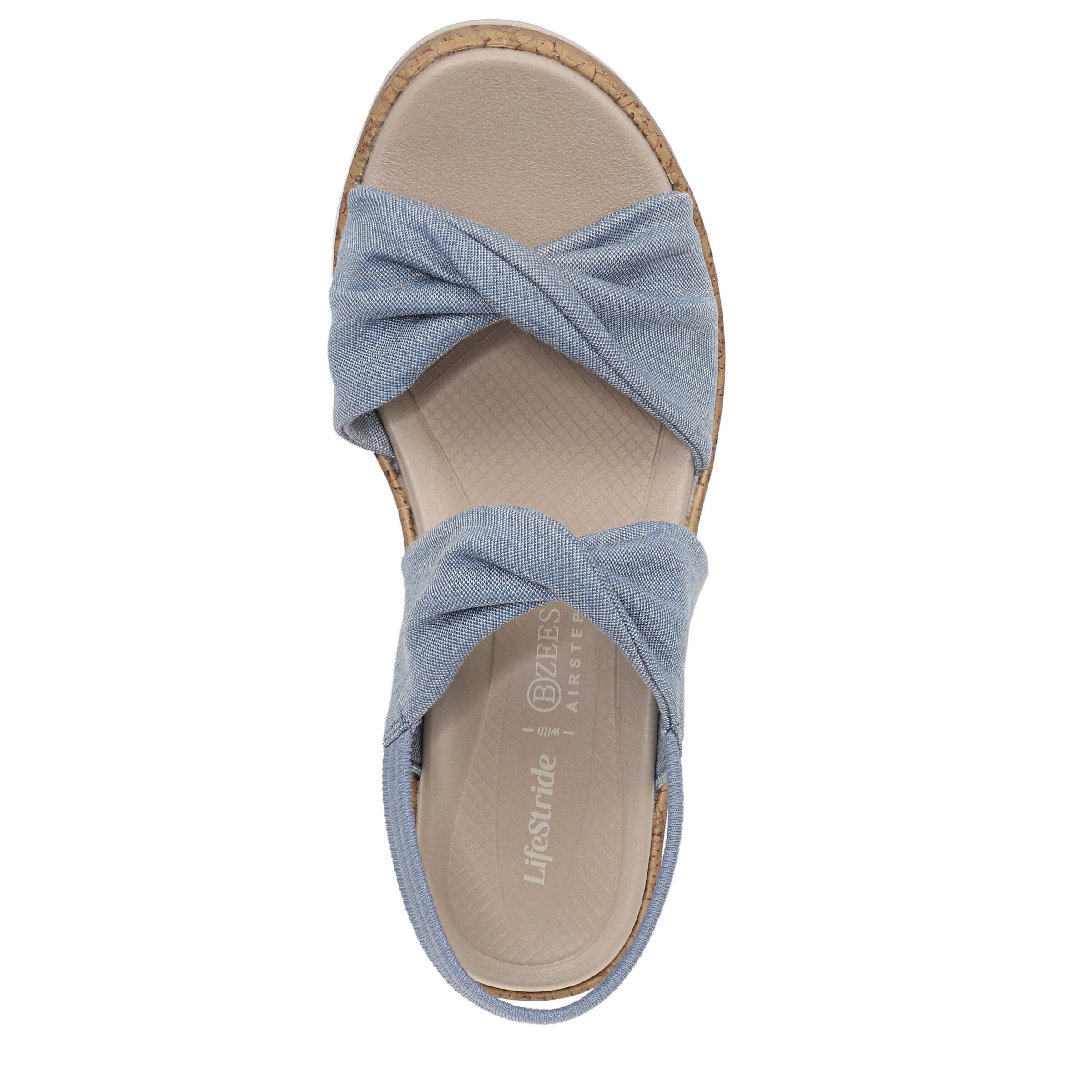 Riley Slingback Wedge Sandal, STONEWASH BLUE, alternate image number 6