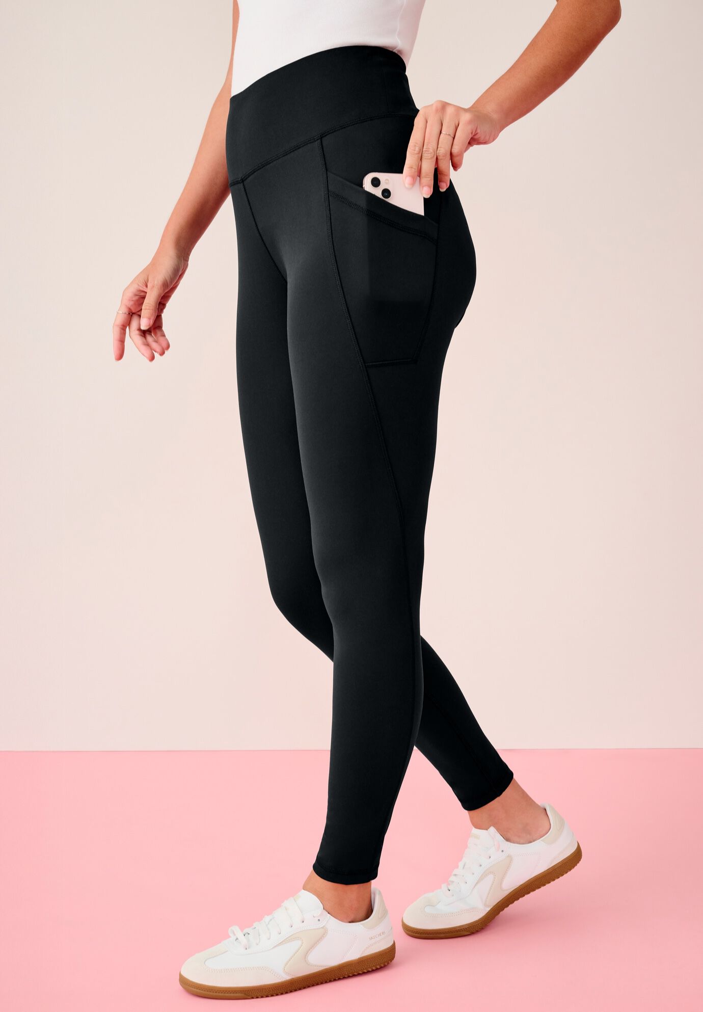 Soft Sculpt Side-Pocket Legging, BLACK, hi-res image number 0