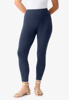 Plus Size Ankle Length Essential Stretch Legging