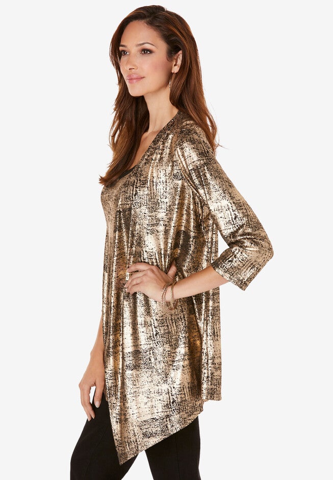 Metallic Cardigan and Tank Set, , alternate image number 2