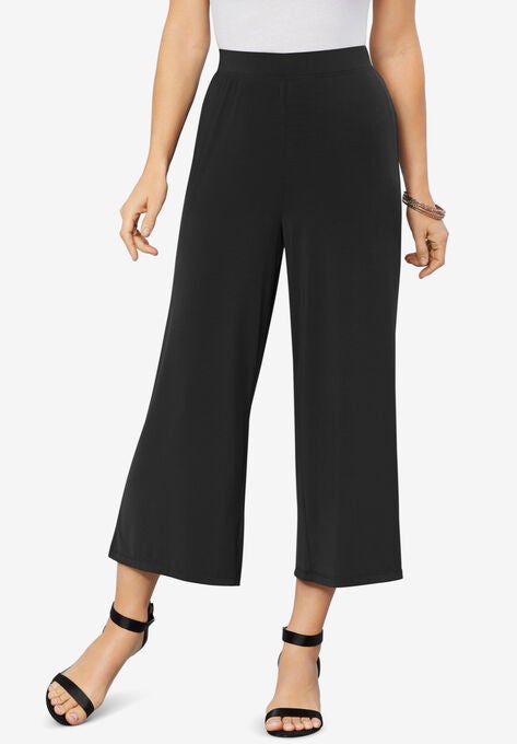 Wide Leg Crop Pant Plus Size Wide Leg Palazzo Pants Roaman S
