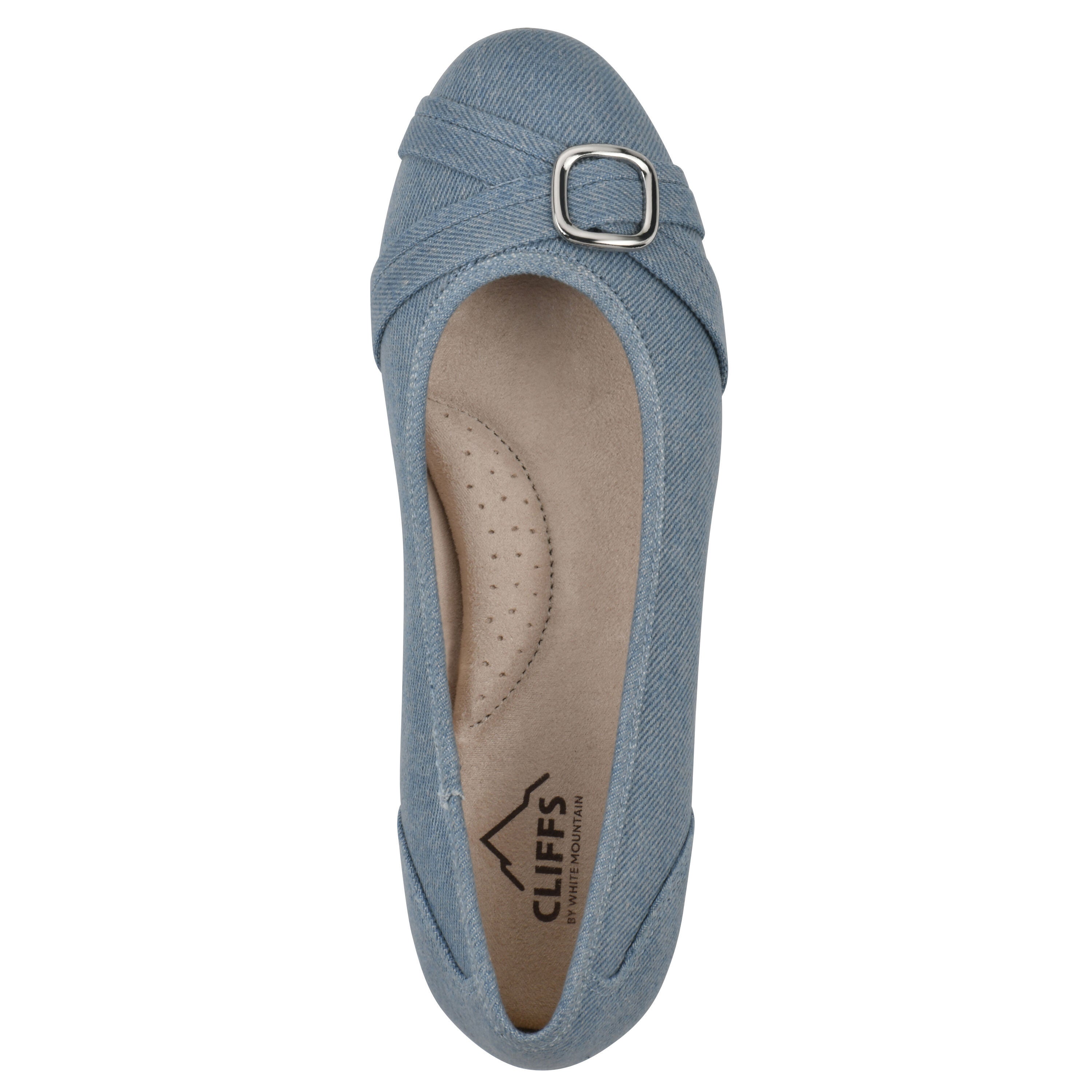 Calming Ballet Flat, DENIM BLUE FABRIC, alternate image number 4