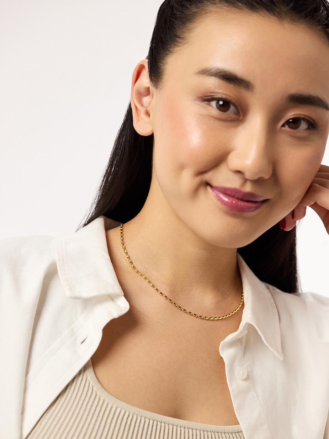 Ball Chain Necklace - Capri, GOLD, alternate image number 4