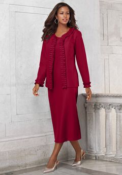 Pleated Suit Jacket Dress