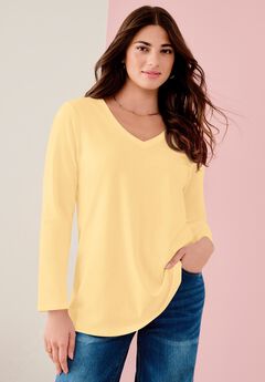 Plus Size Solid Color T Shirts