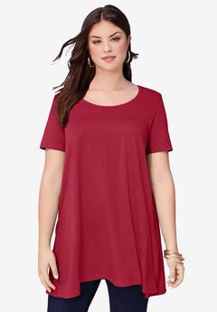 Plus Size Red Tops