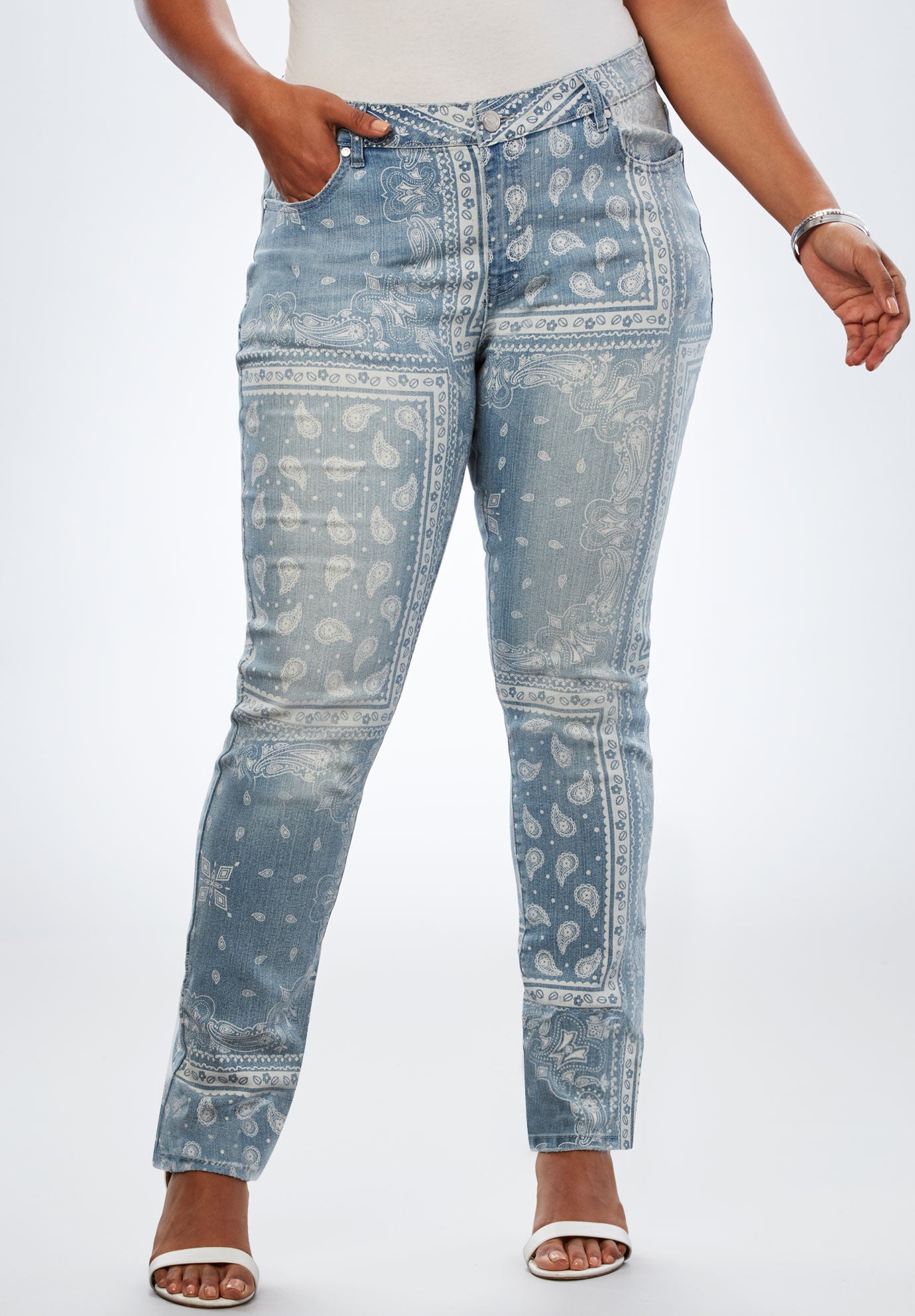 Bandana-Print Jean by Denim 24/7