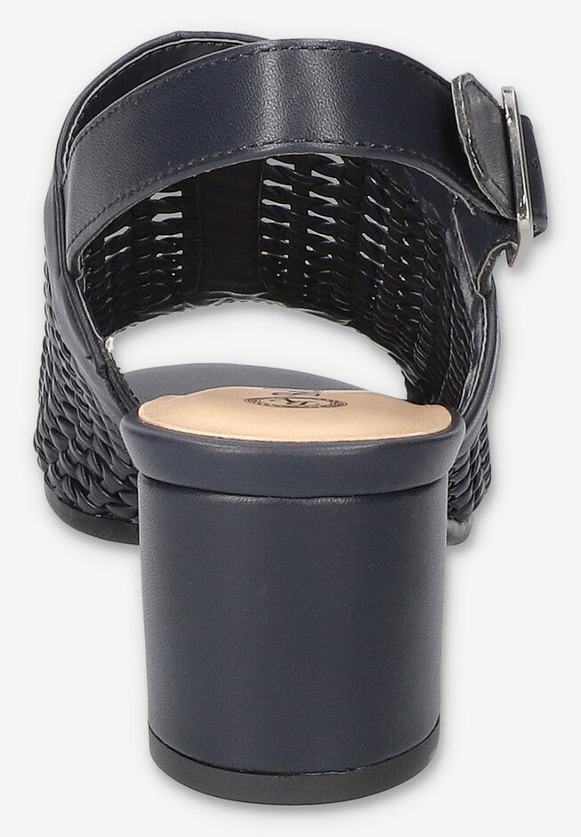 Adley Block Heel Sandals, NAVY, alternate image number 3