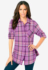 Flannel Tunic, ORCHID PLAID, hi-res image number null