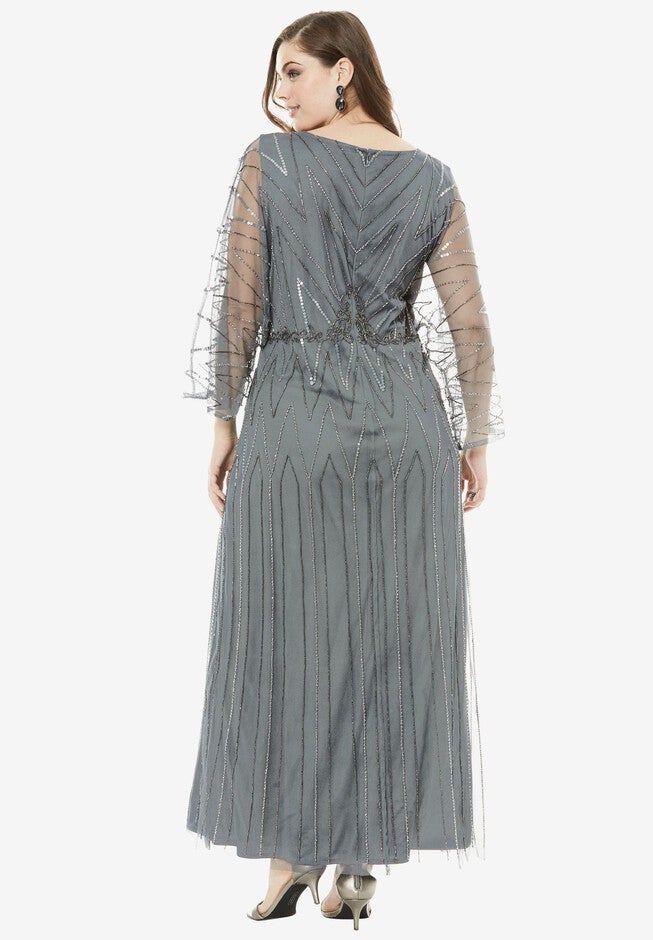 Beaded Dress by Pisarro Nights, , alternate image number null