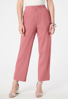 Soft Knit Straight-Leg Capri Pant