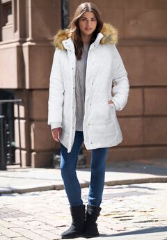 Plus Size Classic Length Puffer Coat