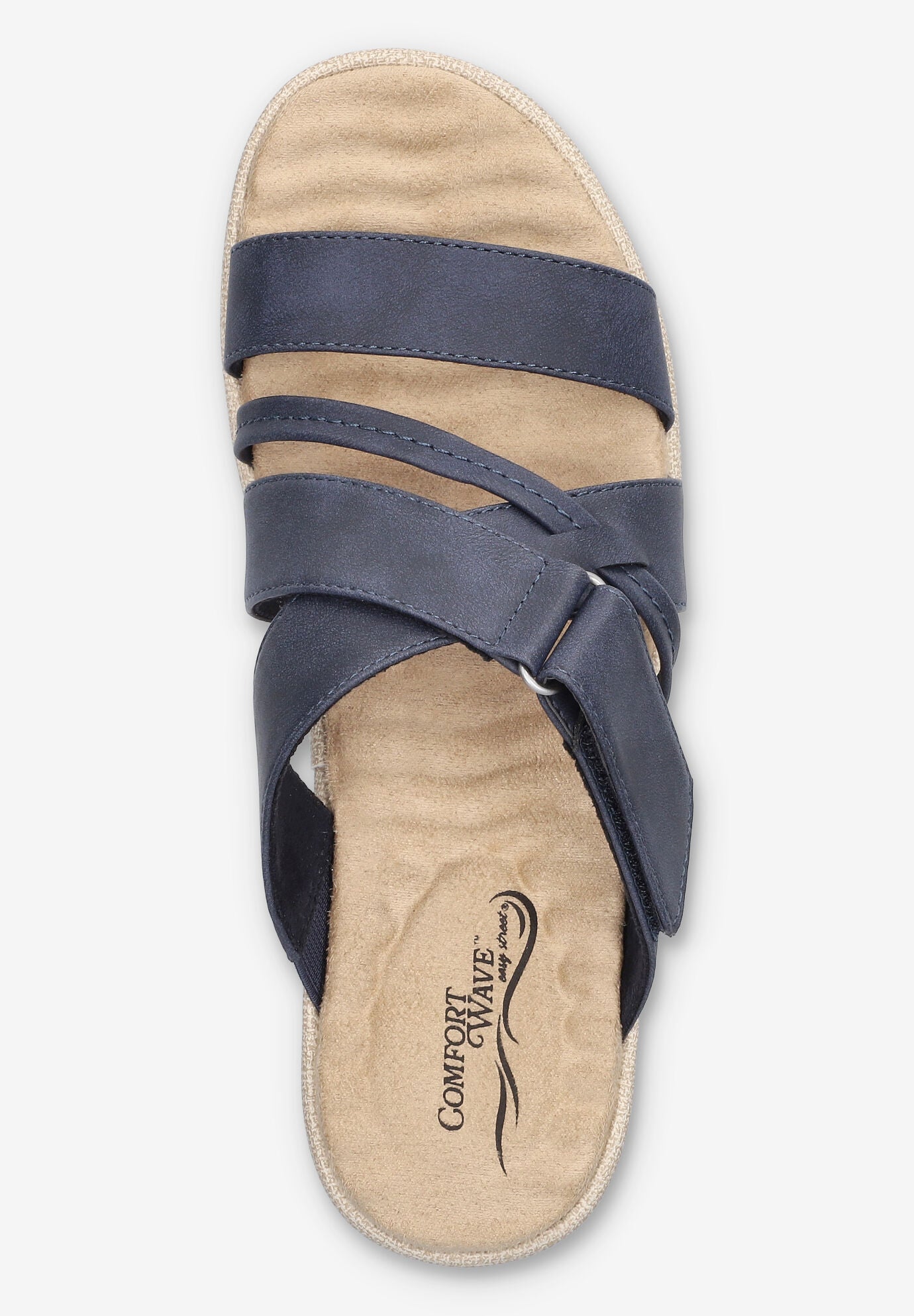 Paola Comfort Platform Sandal, NAVY, alternate image number 6