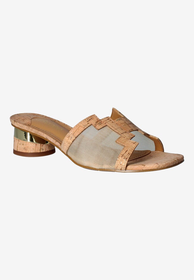 Amorra Slide Sandal, NATURAL GOLD, hi-res image number 0