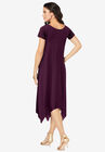 Ultrasmooth® Fabric Handkerchief-Hem Maxi Dress, , on-hover image number null