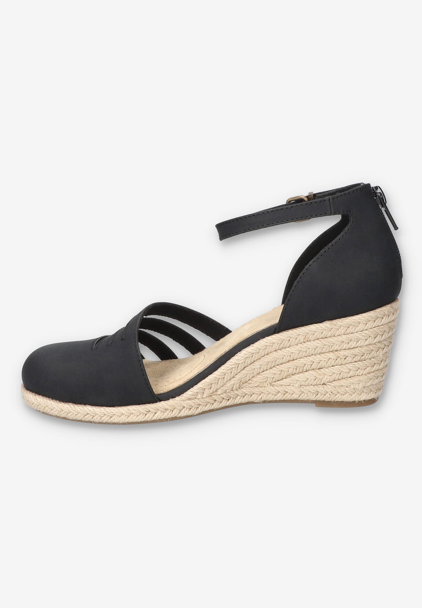 Daytona Espadrille Wedge, BLACK, alternate image number 4