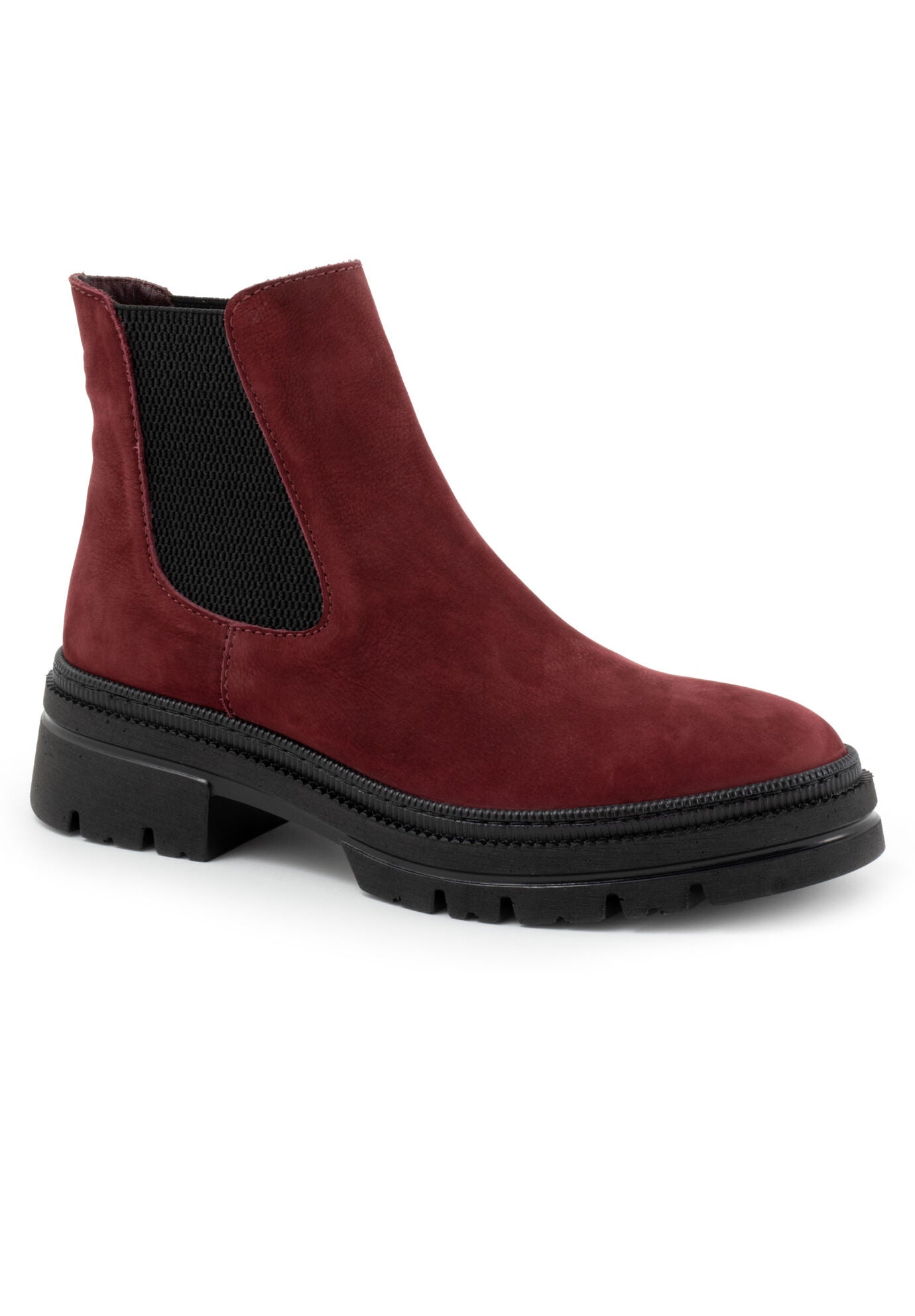 Darla Bootie, DARK RED NUBUCK, hi-res image number 0