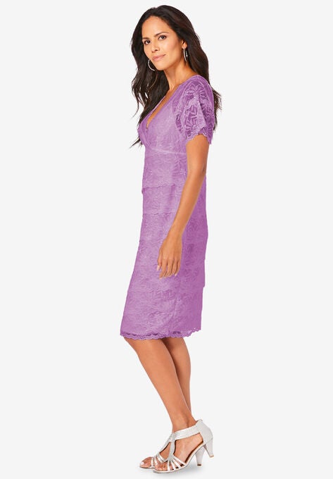 Tiered Lace Dress, , alternate image number null