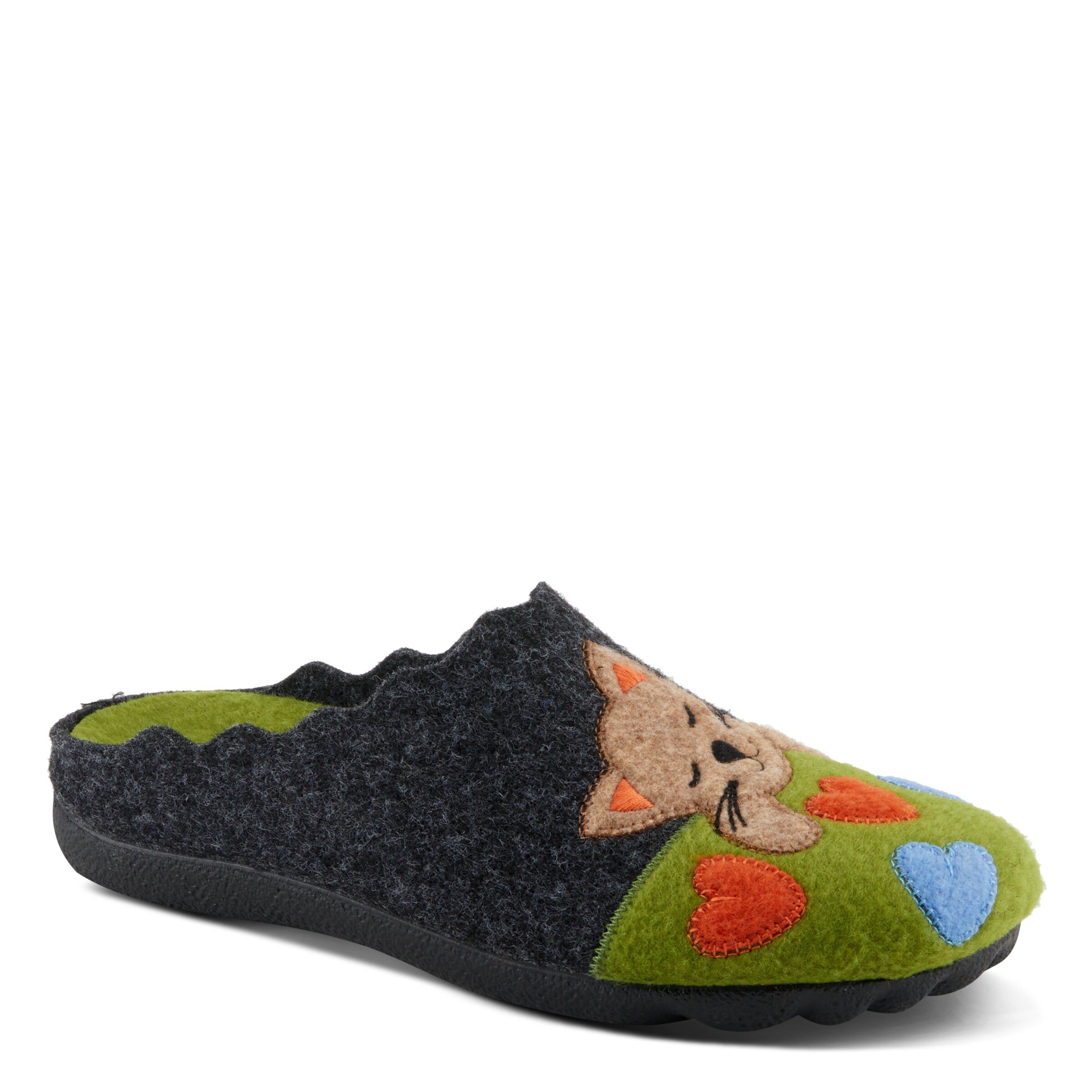 Cuttlecat Slippers, GREEN, hi-res image number 0