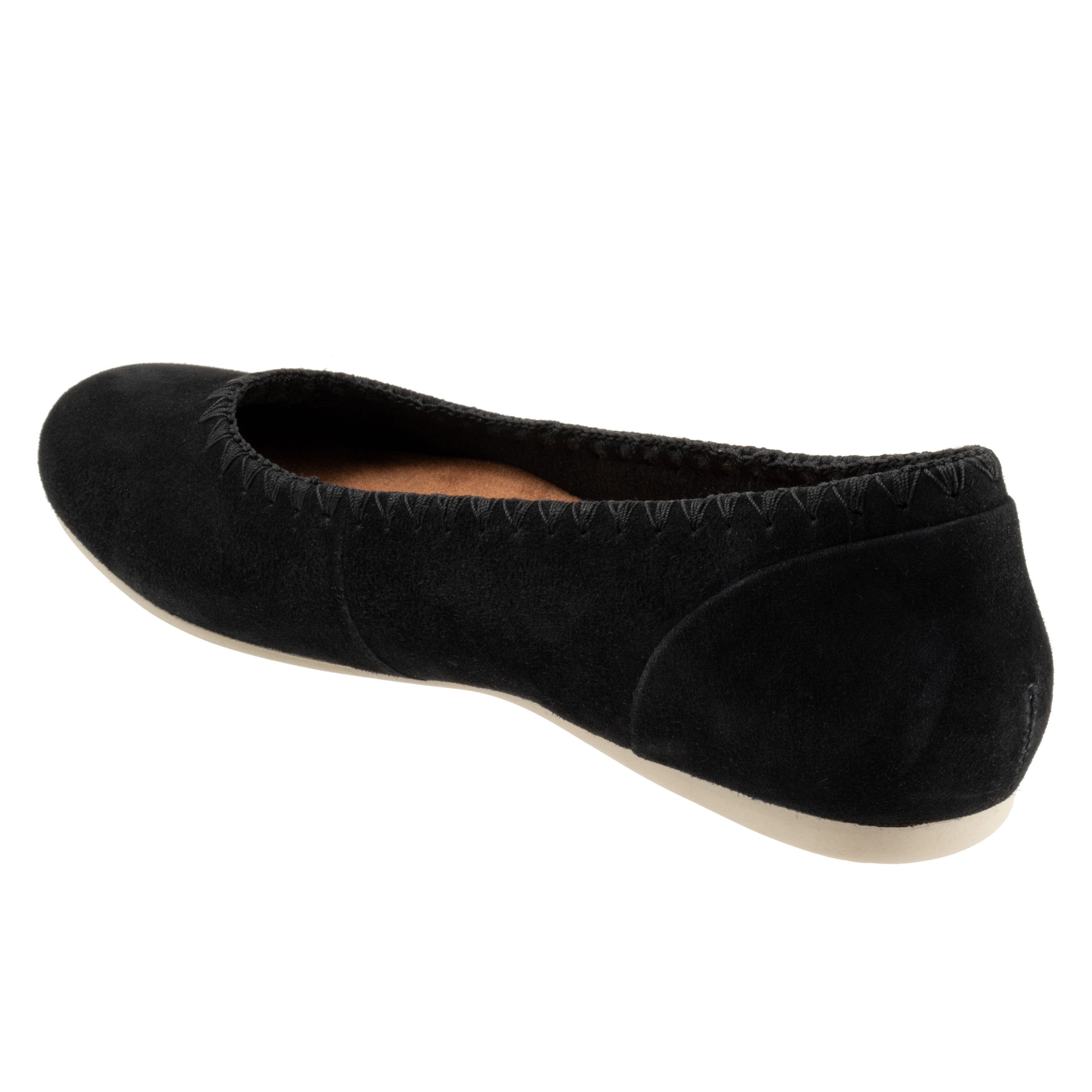 Sonoma Embroidery Flat, BLACK SUEDE, on-hover image number 1