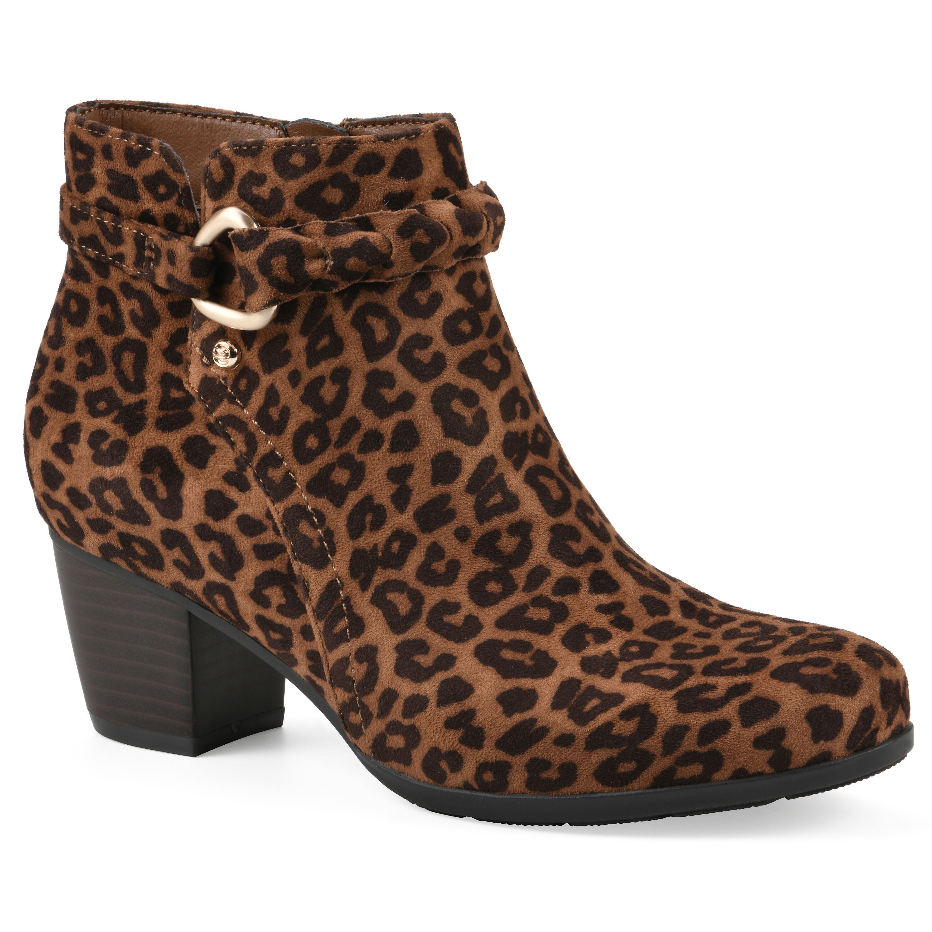 Anslie Bootie, DARK TAN LEOPARD, hi-res image number 0