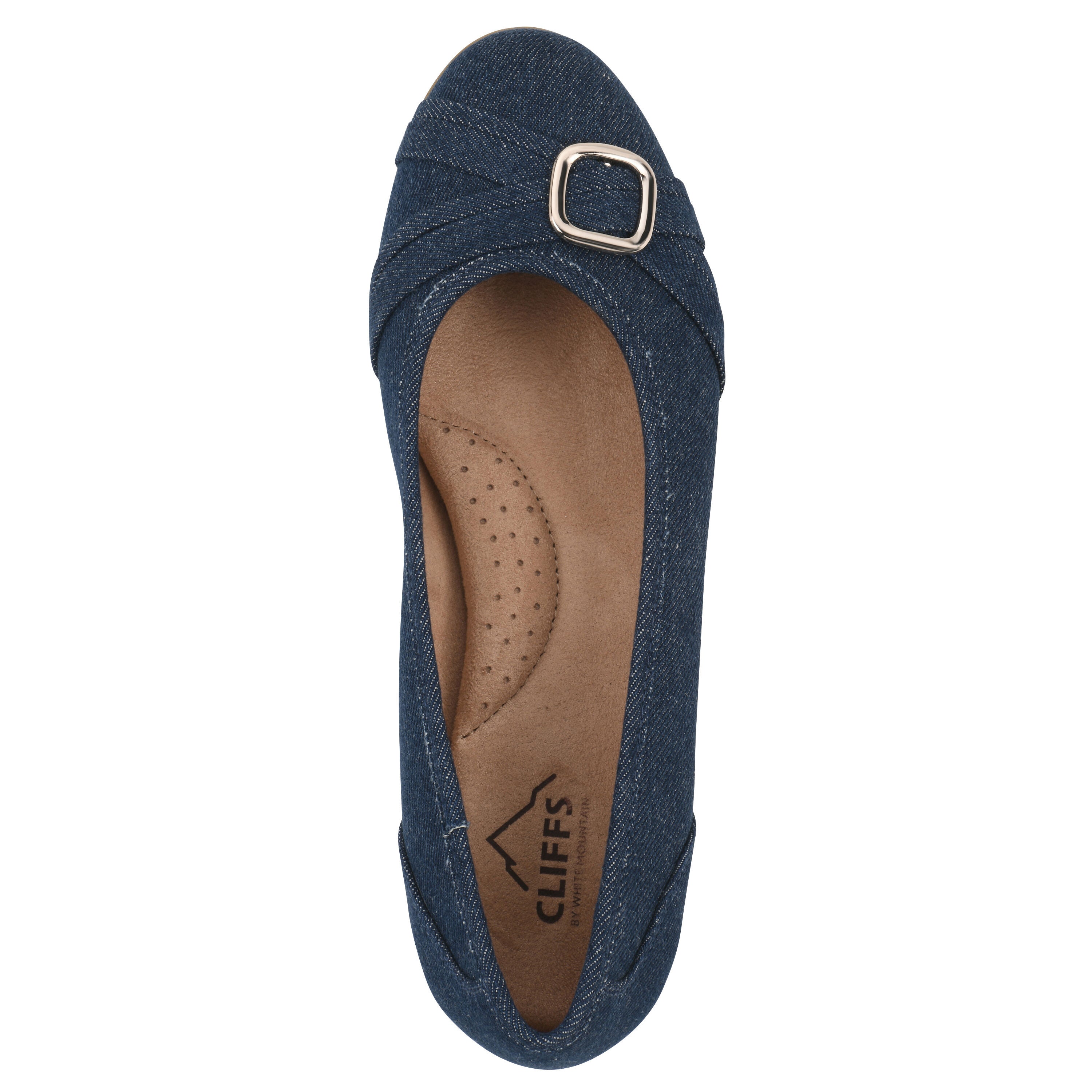 Calming Ballet Flat, DARK DENIM FABRIC, alternate image number 4