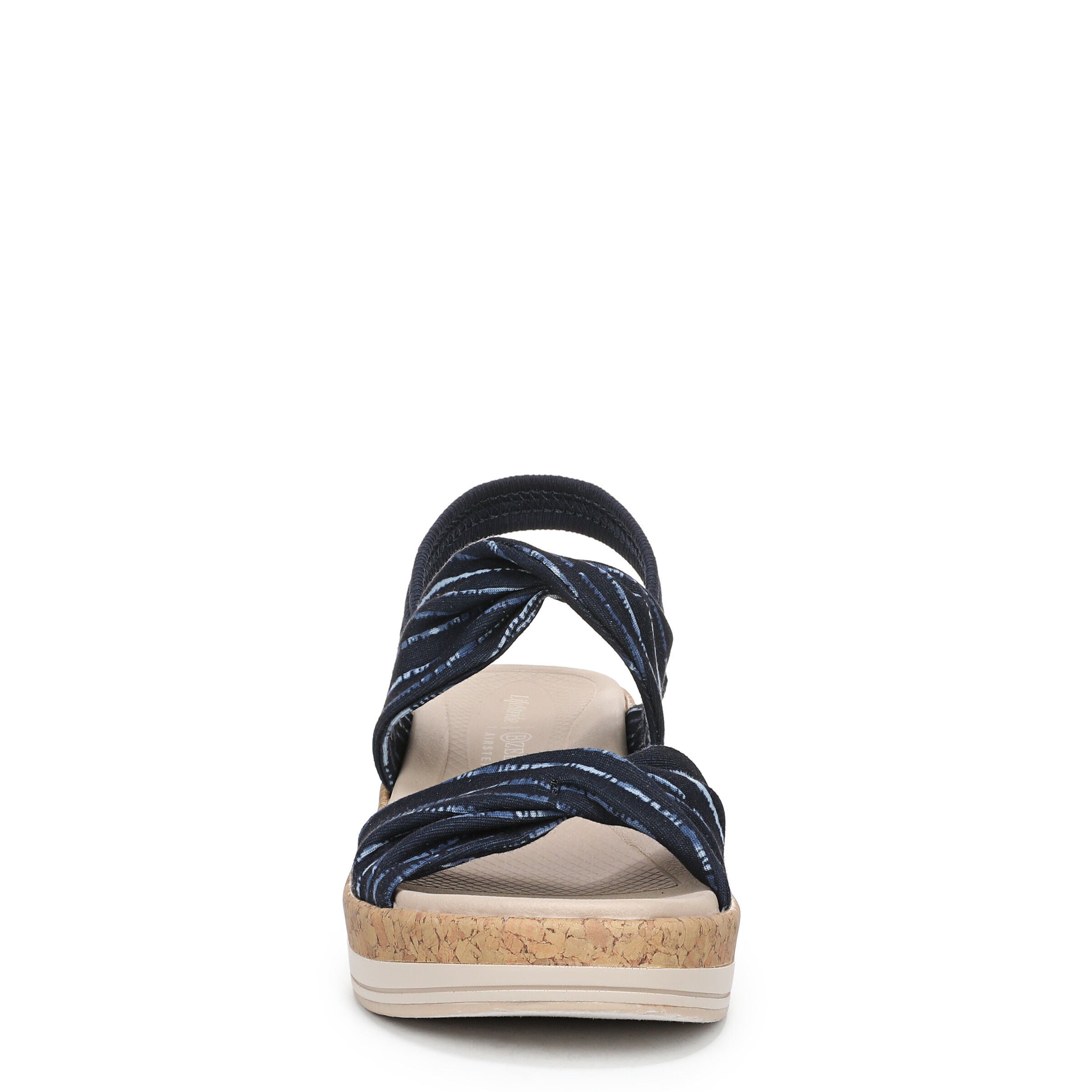 Riley Slingback Wedge Sandal, NAVY BLUE MULTI, alternate image number 4
