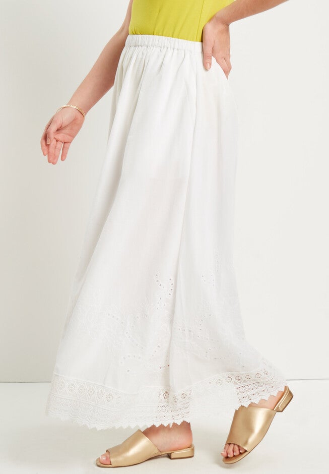 Crochet-Detailed Skirt, , alternate image number null
