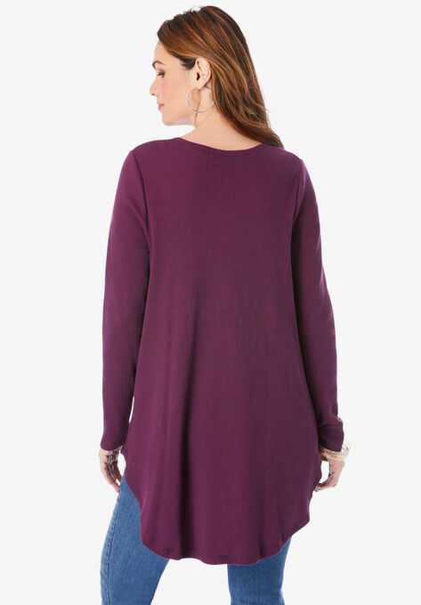 V-Neck Thermal Tunic, , on-hover image number null
