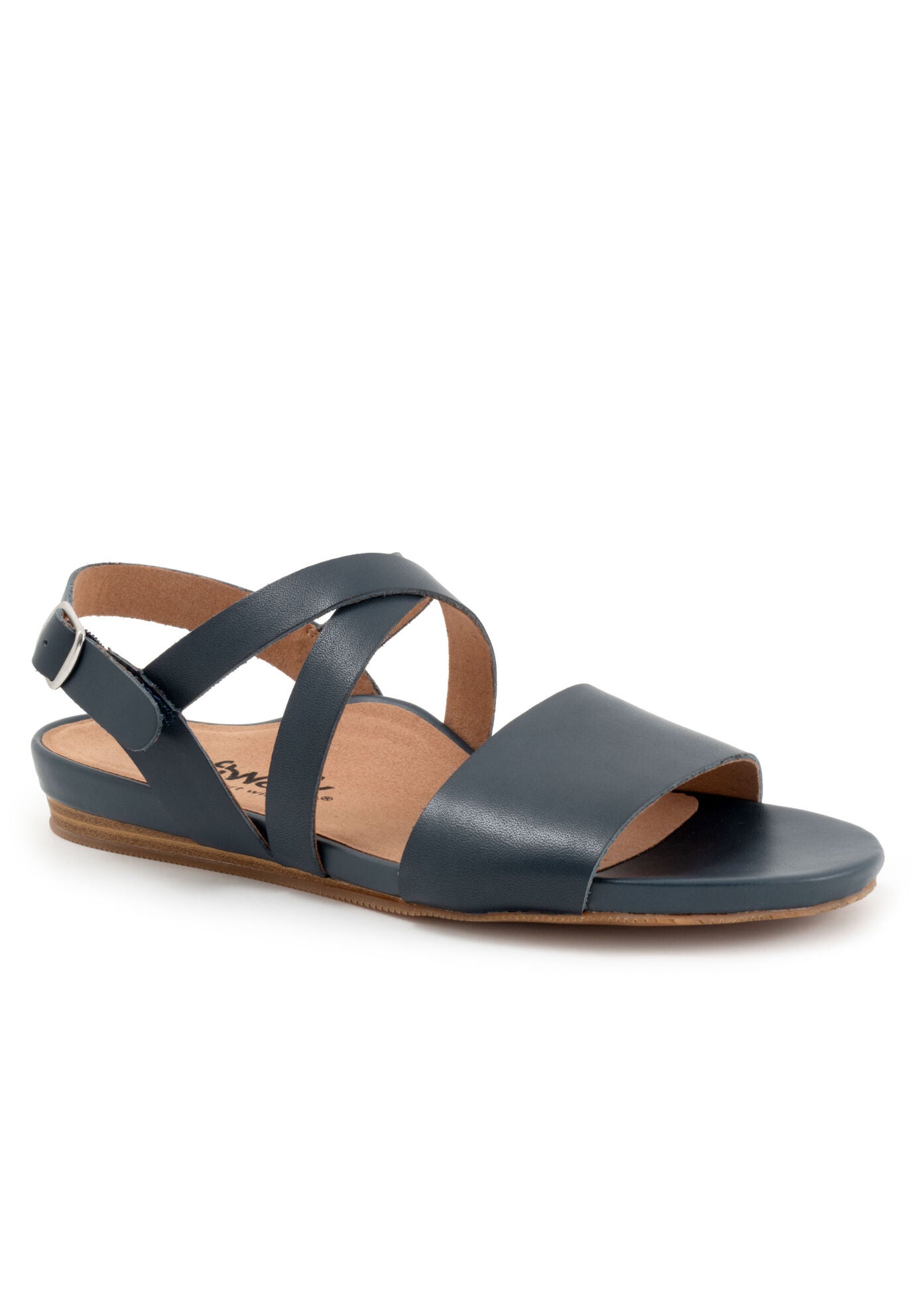 Cali Flat Sandal, NAVY, hi-res image number 0