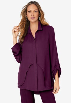 Georgette Overlay Big Shirt