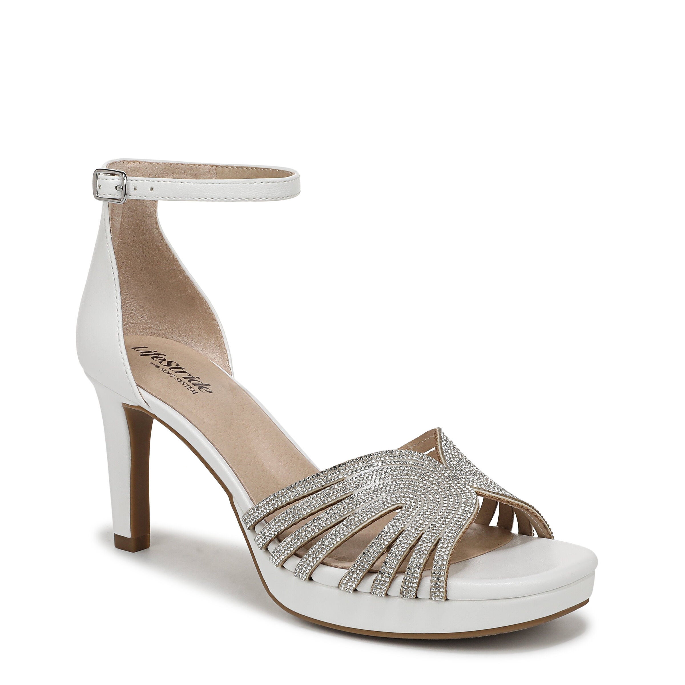 Glamorous Dress Sandal, BRIGHT WHITE, hi-res image number 0