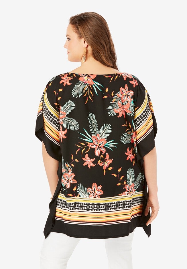Handkerchief-Hem Caftan, , on-hover image number null