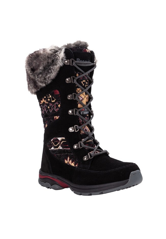 Peri Cold Weather Boot , BLACK QUILT, hi-res image number null