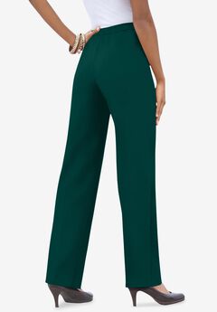 Plus Size Classic Bend Over® Structured Straight Leg Pull-On Pant