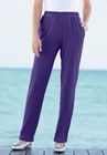Straight-Leg Soft Knit Pant, MIDNIGHT VIOLET, hi-res image number null