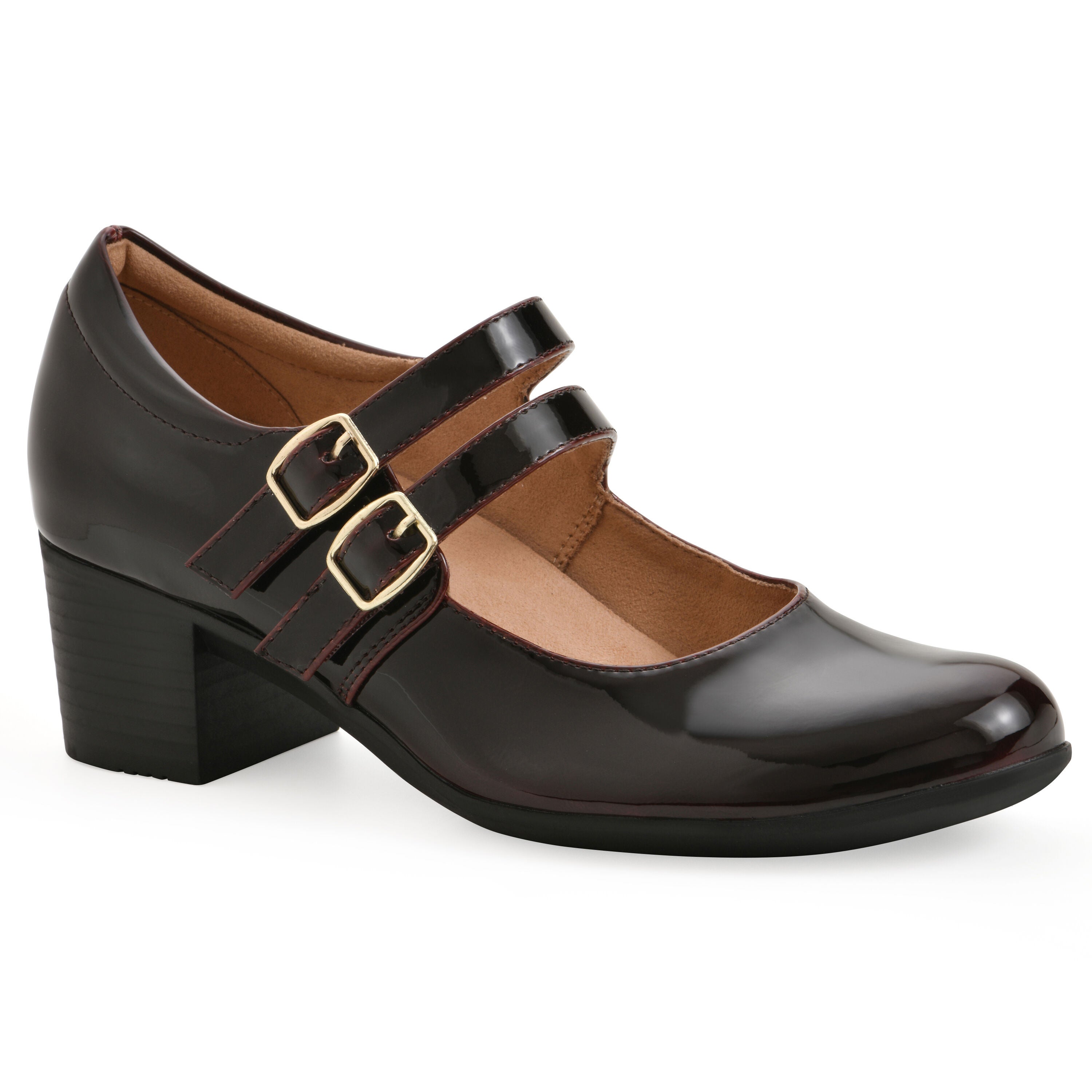 Tristin Block Heel Pump, BURGUNDY, hi-res image number 0