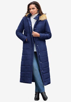 Maxi Length Quilted Puffer Jacket