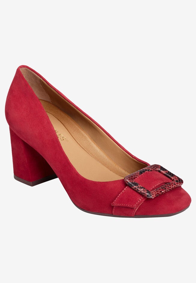 Northwest Pump by Aerosoles®, MID RED SUEDE, hi-res image number 0