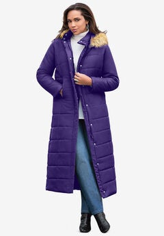 Maxi Length Quilted Puffer Jacket