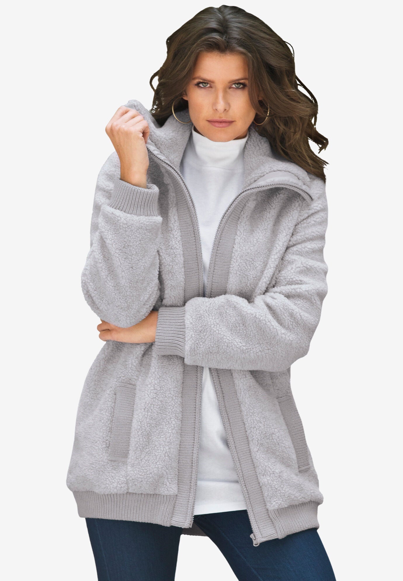 roamans plus size coats