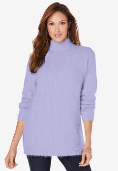 Eyelash Mockneck Sweater