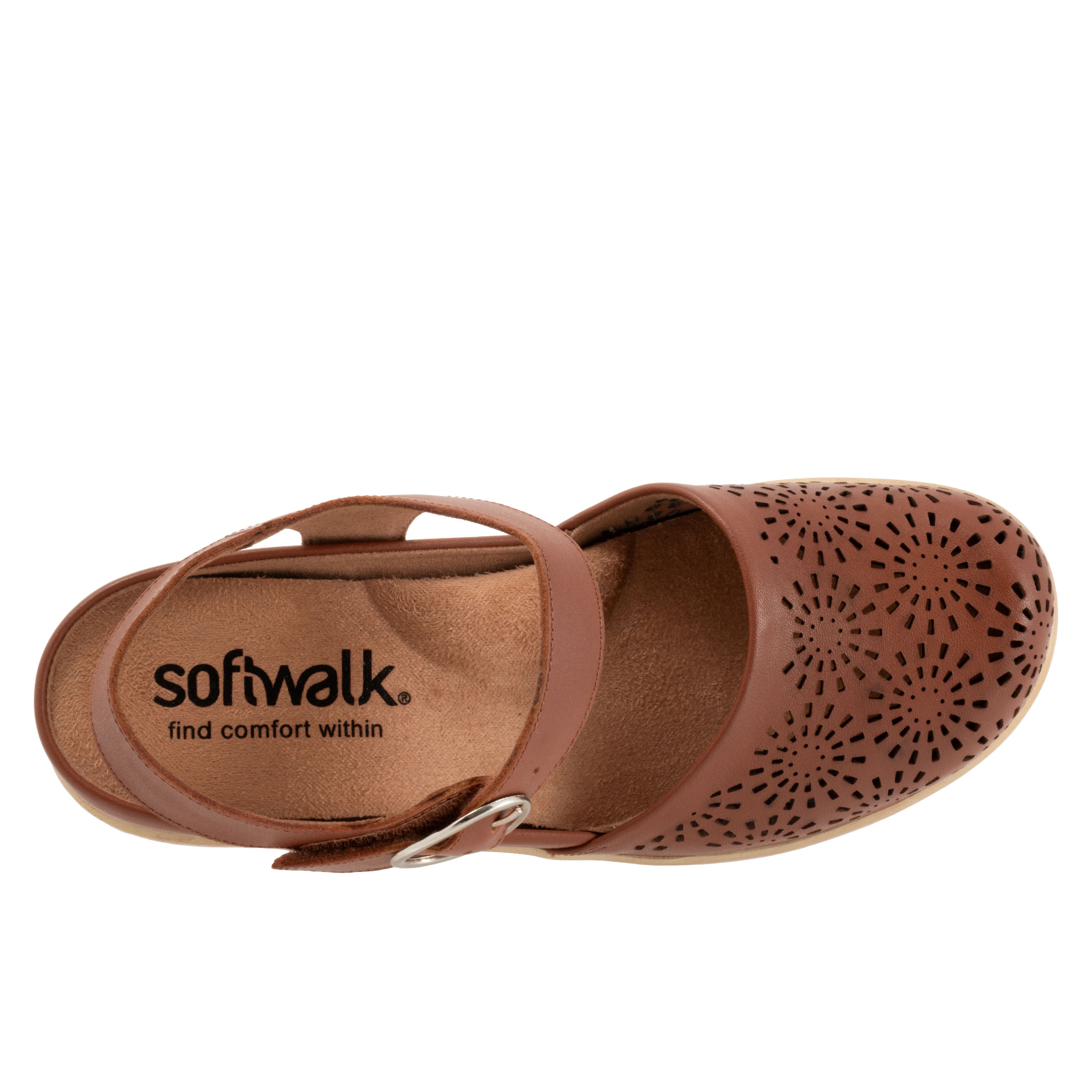 Mabelle Perf Clog, LUGGAGE, alternate image number 3