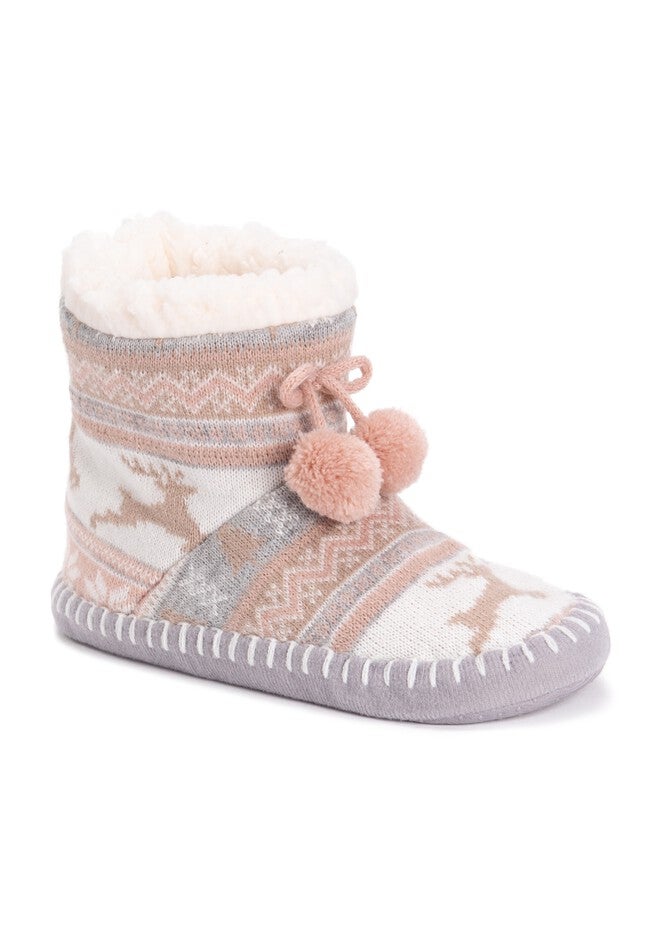 Bootie Slipper by Muk Luks®, LIGHT PINK, hi-res image number 0
